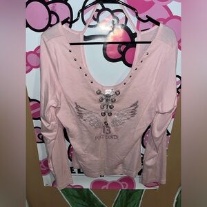 Baby Pink Friday the 13th Long Sleeve